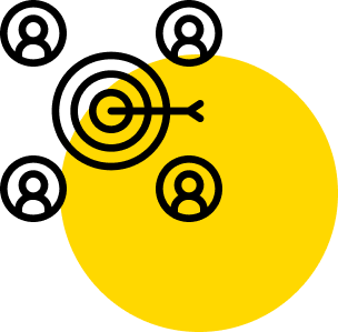 ein Prozessor, in den die API geschrieben ist, mit einem gelben Kreis im Hintergrund